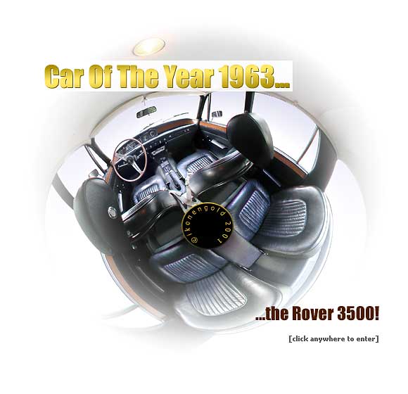 car of the year 1963 - Rover P6 - click here to enter